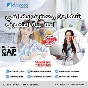 دبلوم معترف به من الدولة في إعلامية التصرف