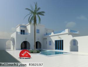 PROJET DE VILLA À VENDRE - RÉF P245 P 245 HOUMT SOUK DJERBA