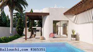 MODÈLE DE PLAN AVEC 2 CHAMBRES ET PISCINE PRIVÉE - RÉF P554