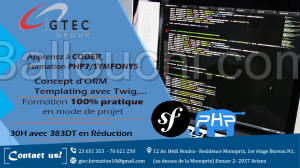 Formation Formation PHP 7 / Symfony 5