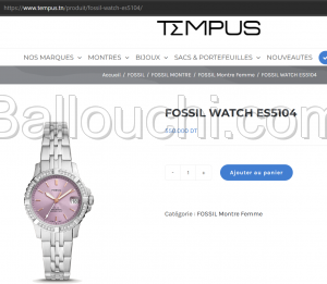 Montres Fossil importés