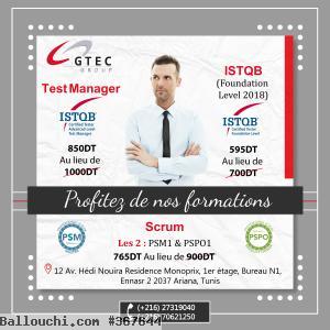 Formation ISTQB / scrum / selenium / Test Manager