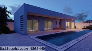 MODÈLE DE PLAN PLAIN-PIED À DJERBA - RÉF P625