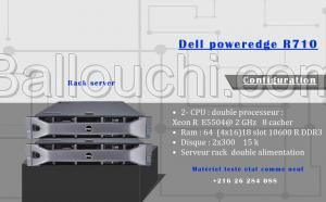 Liquidation 2 serveurs Rack Dell poweredge R710