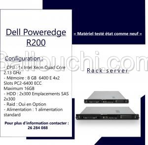 Liquidation 3 serveurs Rack dell poweredge R200