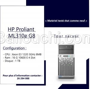 HP proliant ML 310 e G8