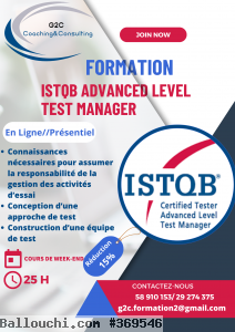 Formation ISTQB Test Manager