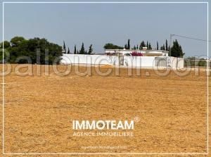 - un superbe terrain situé à 3 km du rond point Jinan hammamet