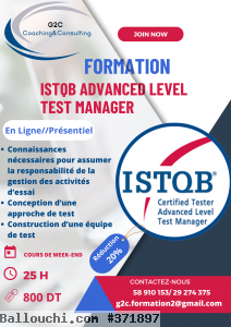 Formation Test Manager - Certification ISTQB Avancé Test Manager