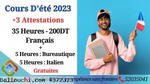 COURS D'ÉTÉ 2023 Français