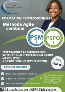 Formation Méthode Agile combiné : Scrum Master & Product Owner