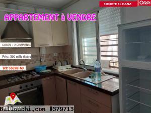 à vendre appartement s+2 au RDC pied dans l’eau à rajiche