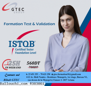 Réduction -20% Formation ISTQB Foundation Level