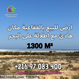 Terraindebellevue1300m²aFoukaiaChottmeriem