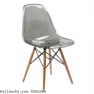 Chaise Gloss Transparente Noire