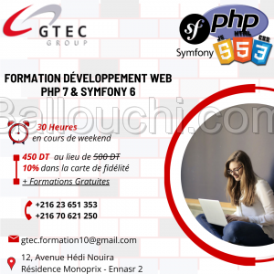 Formation Développement Web avec Symfony 6 et PHP 7