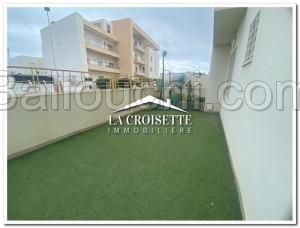Appartement S+1 avec terrasse aux Jardins de Carthage MAV145