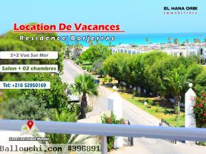 appartement s+2 rz elborj vue sur mer et pied dans l’eau à mahdia