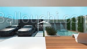 Duplex S+5 avec terrasse et piscine à La Soukra MVV0343
