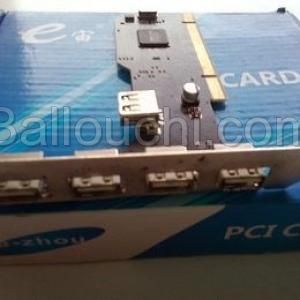 Pci card 5 usb pour pc de bureau