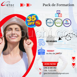 Pack de formation 3en1: PMS1, PSPO1 et PMP