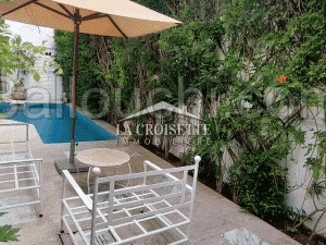Villa meublée S+3 avec piscine à Carthage MVL0114