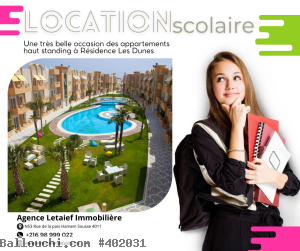 Une très belle occasion des appartements haut standing à Résidence Les Dunes