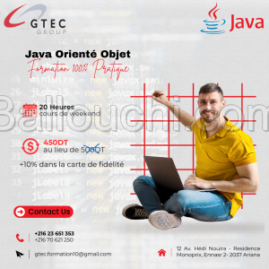 Réduction fin d'année : Formation Java Orienté Objet