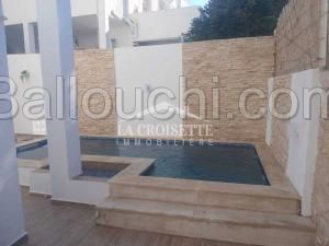 RDCH de villa S+1 avec piscine à Carthage MRCL0300