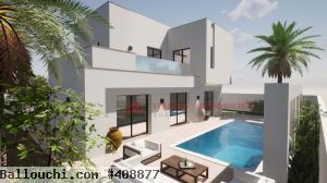 CONSTRUIRE UNE VILLA AVEC PISCINE À DJERBA EN TUNISIE ZU - RÉF P695