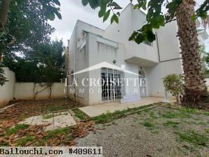 Duplex meublé S+4 avec jardin à La Marsa ZDL0654