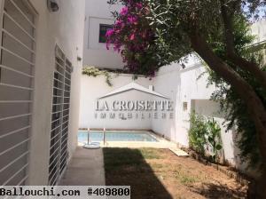 Duplex s+3 avec jardin et piscine à La Marsa ZDL0242